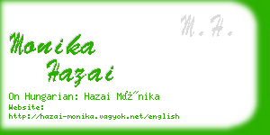 monika hazai business card